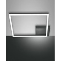 Modern LED ceiling light Bard 39watt anthracite 3394-61-282 Fabas. Ceiling lamp in anthracite metal and methacrylate diffuser.