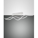 Sinuo ceiling light suspension led modern 36watt white 3666-65-102 Fabas. Metal ceiling lamp and methacrylate diffuser.