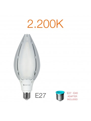 LED bulb 80w 2200K E27 socket for industrial bells and street lamps.