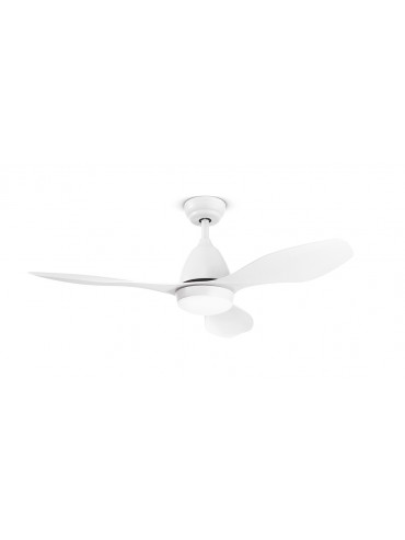 Galileo fan in white painted metal 7154 B CT with 3 blades, ideal for living rooms or bedrooms. DC motor.