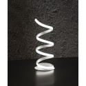 Led table lamp in white painted metal with led 23W. For professional desks or bedside tables.