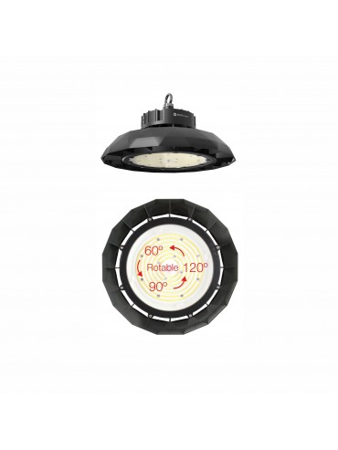 UFO industrial led lamp of 150w and 24000lm. Replaces the old 400w bells. Ideal in warehouses and warehouses.