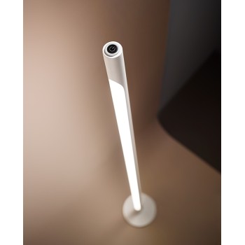 Led floor lamp Stick white 6760 B LC Perenz. metal structure and satin acrylic diffuser, 25W.