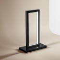 Led floor lamp Cross black 6597 n ct Perenz. structure in metal and satin acrylic, 23W.