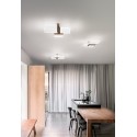 Ghost gold led ceiling light 6864 Perenz. in aluminum and diffusers positioned in several levels, 24W.