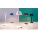 Siesta Bianca rechargeable and dimmable led table lamp with battery up to 9 hours. IP54 outdoor. Rossini