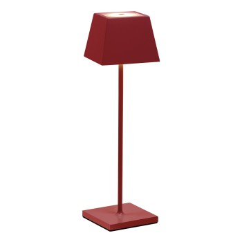 Siesta Rosso rechargeable and dimmable led table lamp with battery up to 9 hours. IP54 outdoor. Rossini