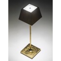 Siesta Gold Leaf led table lamp rechargeable and dimmable with battery up to 9 hours. IP54 outdoor. Rossini