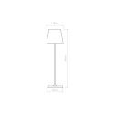 Led table lamp Lievo Beneito Faure white portable rechargeable and dimmable. Wireless outdoor lamp