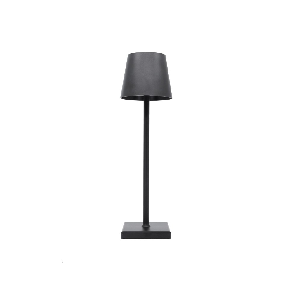 Led table lamp Lievo Beneito Faure black portable rechargeable and dimmable. Wireless outdoor lamp