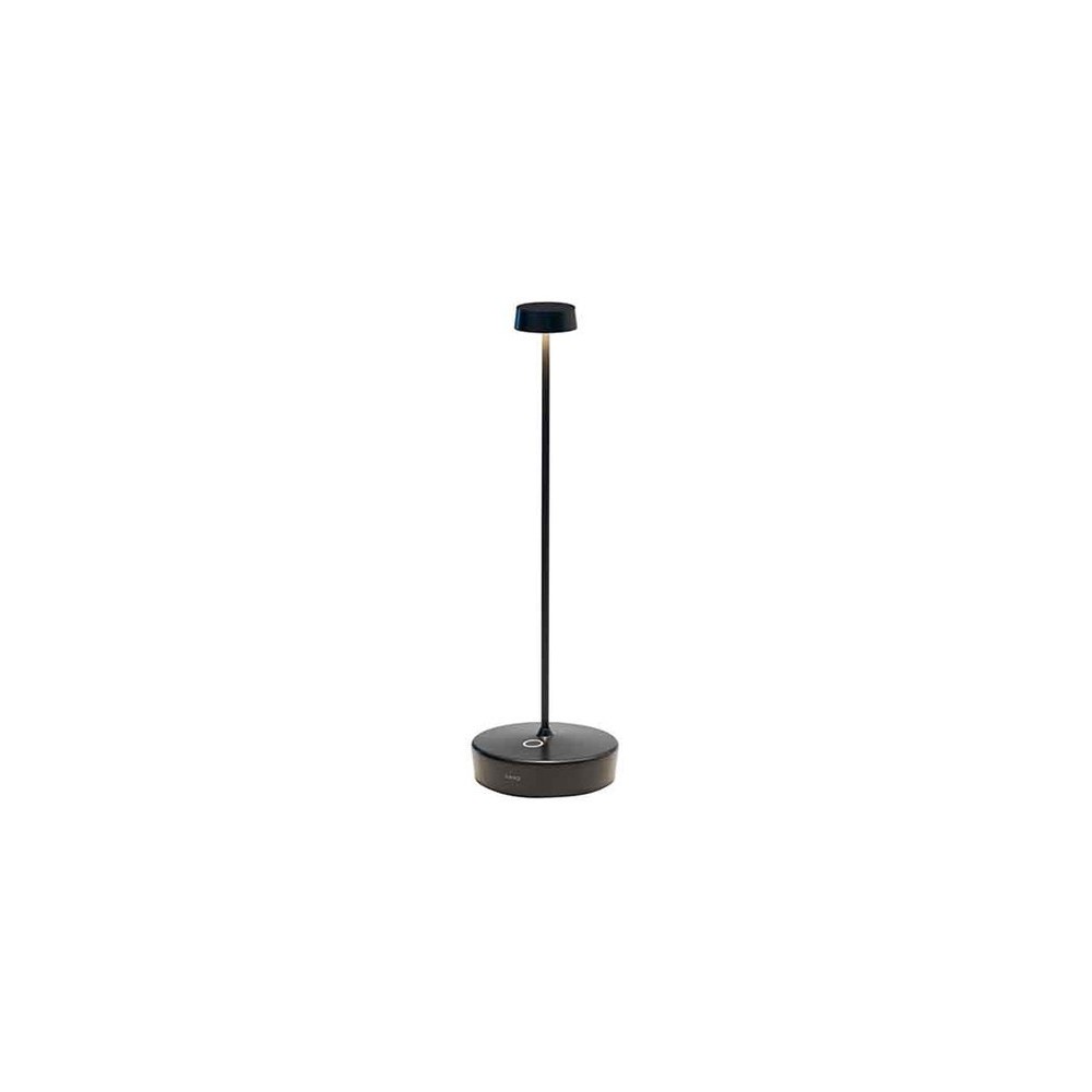 Swap Pro Black rechargeable and dimmable led table lamp with battery up to 12 hours. IP54 outdoor.