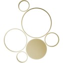 Plafoniera a led pois nella colorazione oro ideale da applicare in ambienti moderni .viene prodotta da Ondaluce.