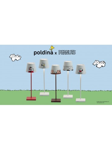 Poldina pro Aviator rechargeable and dimmable led table lamp with battery up to 12 hours. IP65 outdoor.