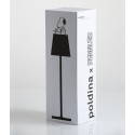 Poldina pro heart rechargeable and dimmable led table lamp with battery up to 12 hours. IP65 outdoor.