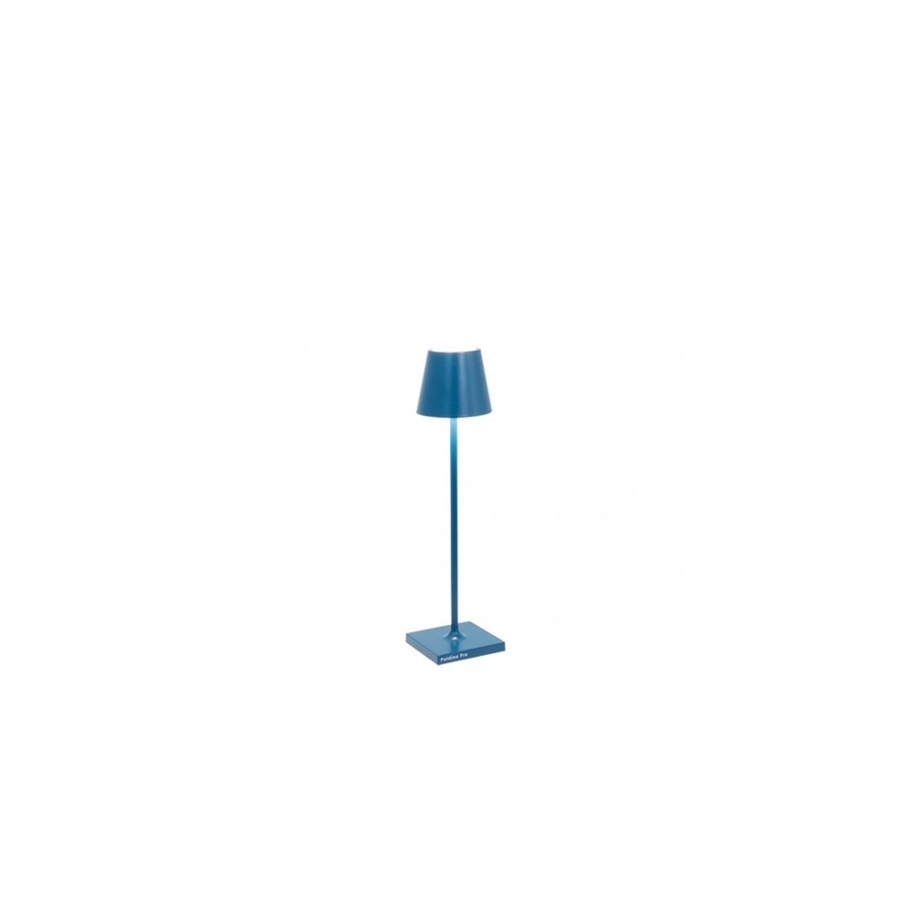 Poldina Pro Micro Blue Rechargeable and Dimmable Led Table Lamp