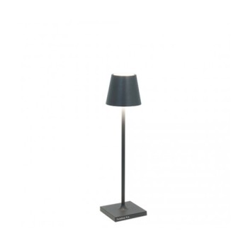 Poldina Pro Micro Dark Gray Rechargeable and Dimmable Led Table Lamp
