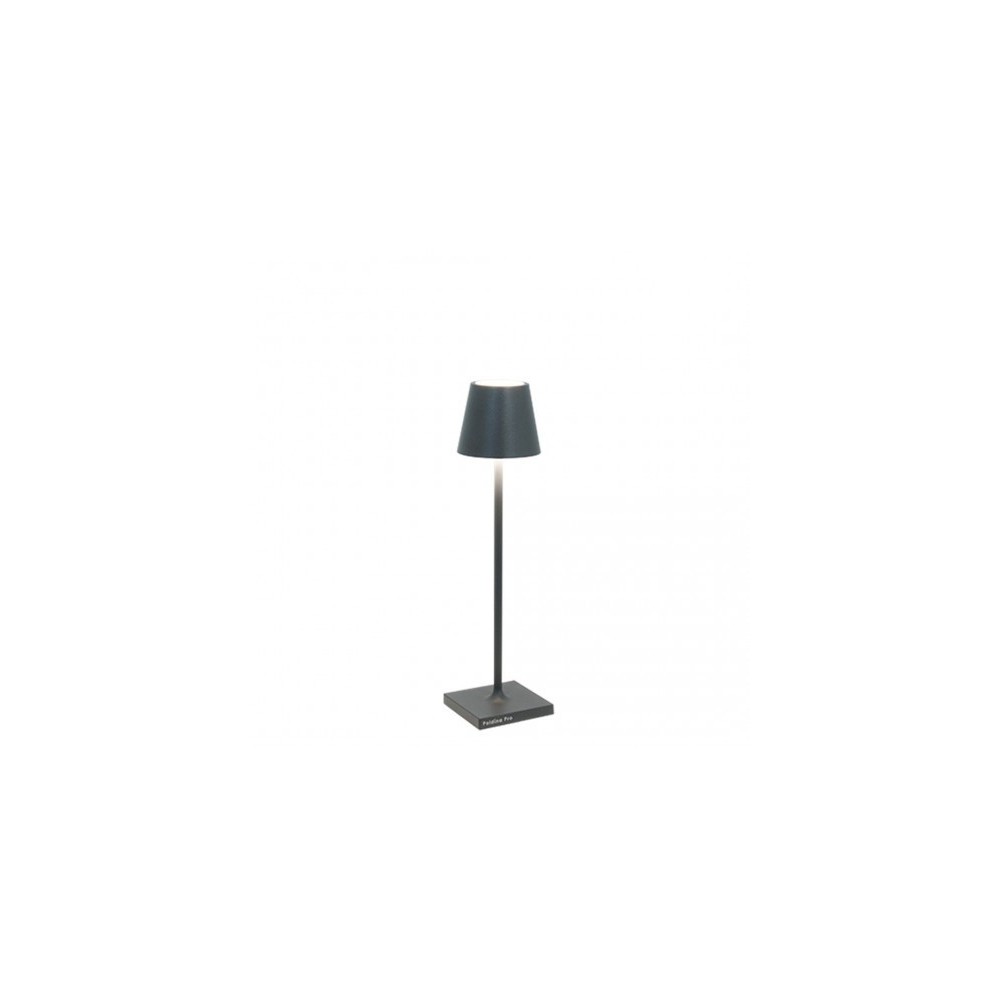 Poldina Pro Micro Dark Gray Rechargeable and Dimmable Led Table Lamp