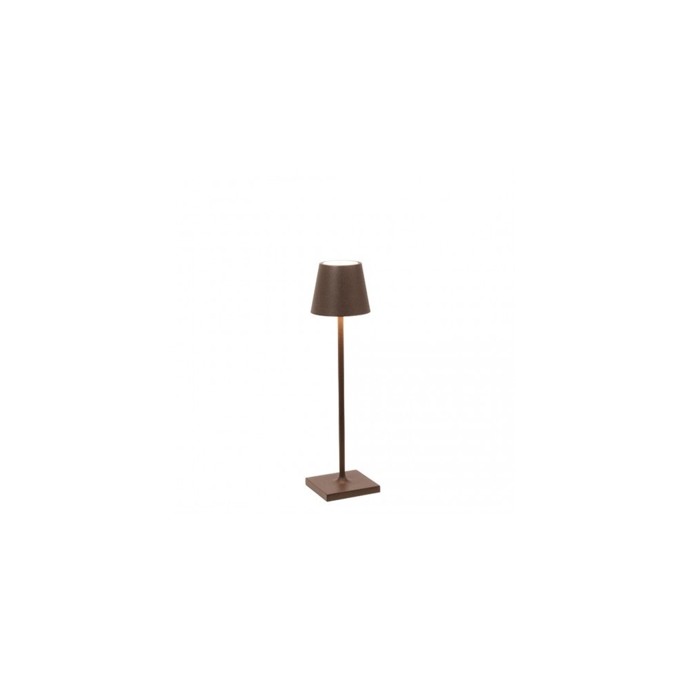 Poldina Pro Micro Corten Rechargeable and Dimmable Led Table Lamp
