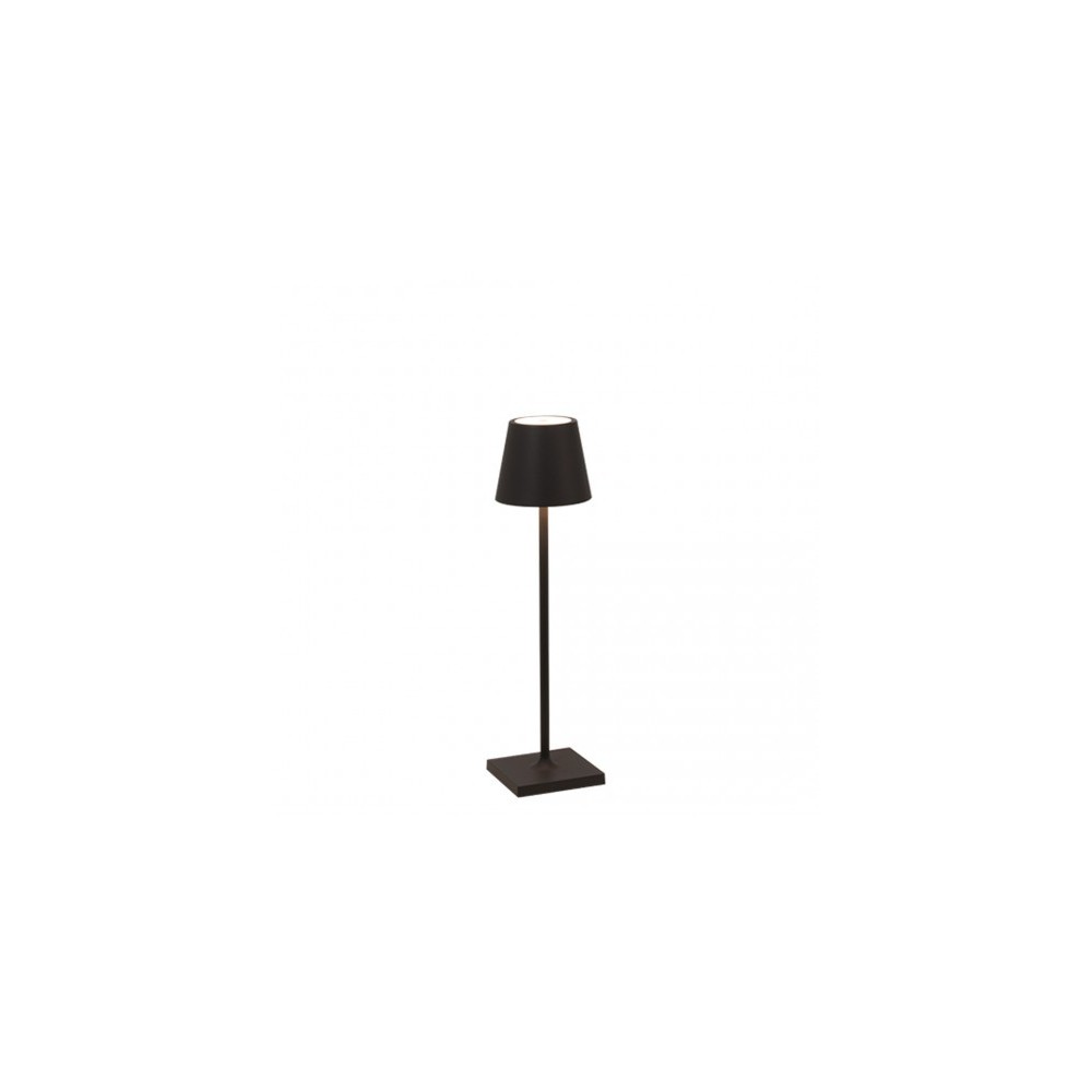 Poldina Pro Micro Black Rechargeable and Dimmable Led Table Lamp