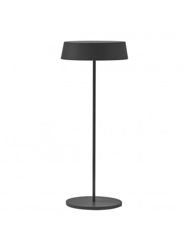 Inemuri Anthracite led table lamp with USB Touch rechargeable and dimmable 12h of autonomy