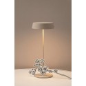 Inemuri Cipria led table lamp with USB Touch rechargeable and dimmable 12h of autonomy