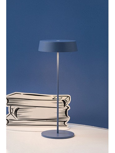 Inemuri Distant Blue led table lamp with USB Touch rechargeable and dimmable 12h of autonomy