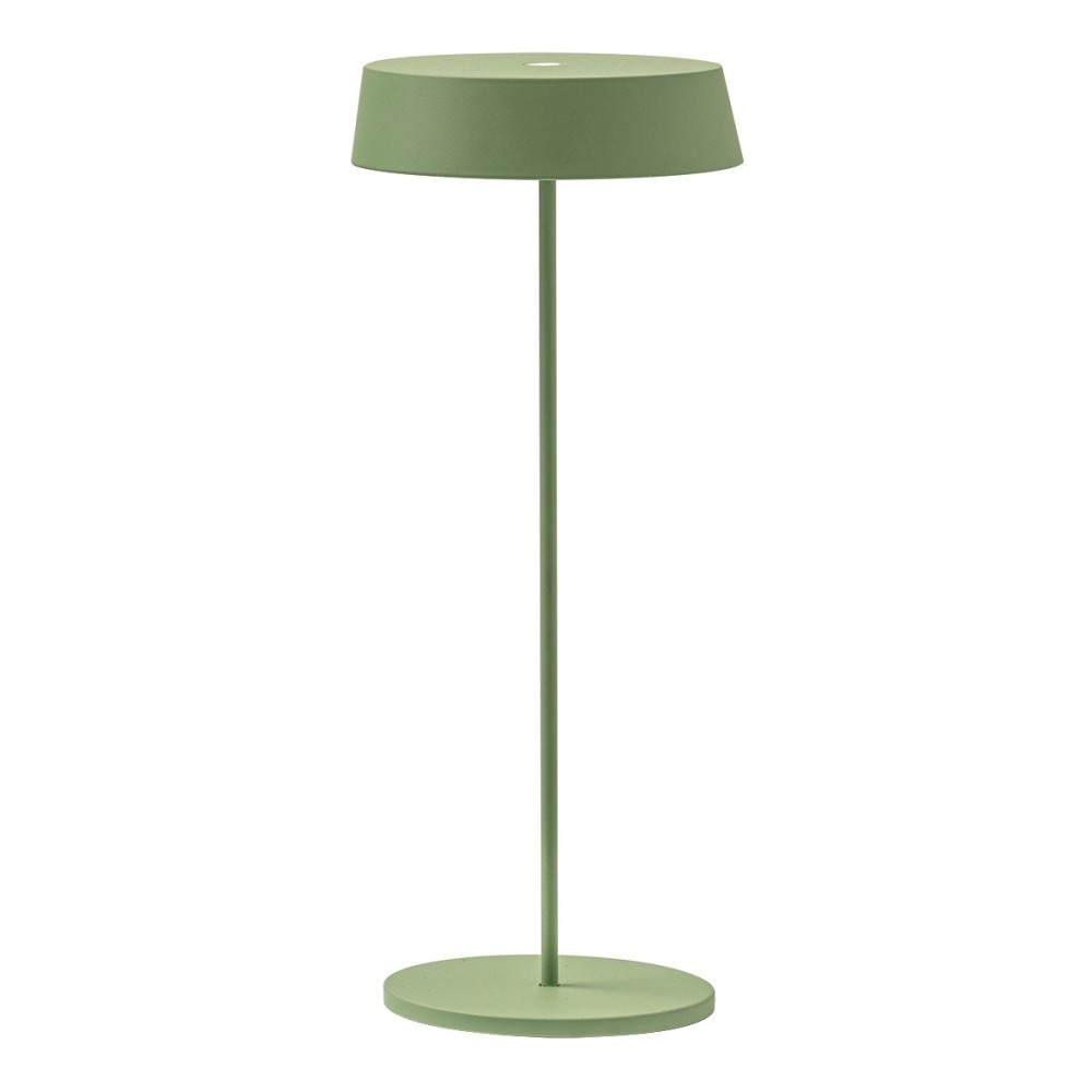 Inemuri Pale Green USB Touch rechargeable and dimmable LED table lamp with 12h autonomy