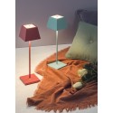 Siesta Tiffany rechargeable and dimmable led table lamp with battery up to 9 hours. IP54 outdoor. Rossini