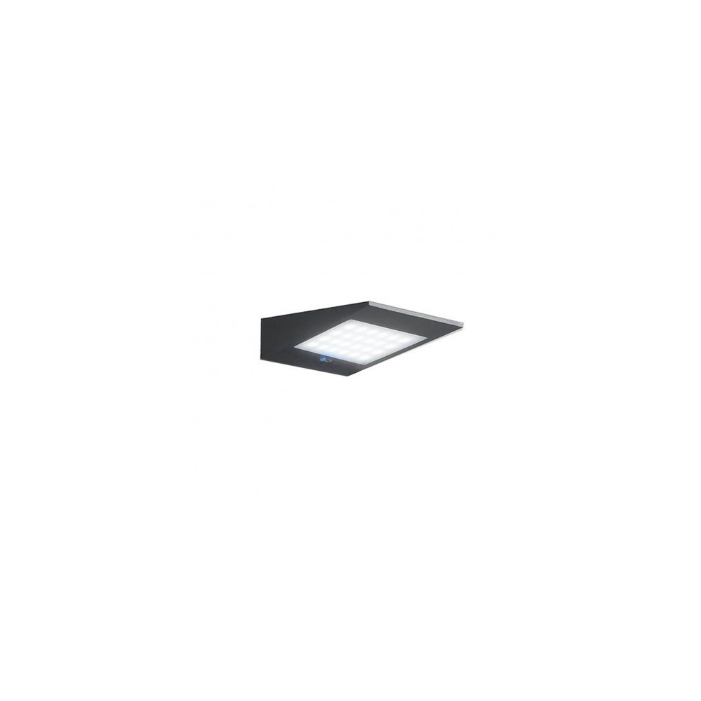 Solar 2.2w led wall lamp with battery with dark gray IP54 photovoltaic
