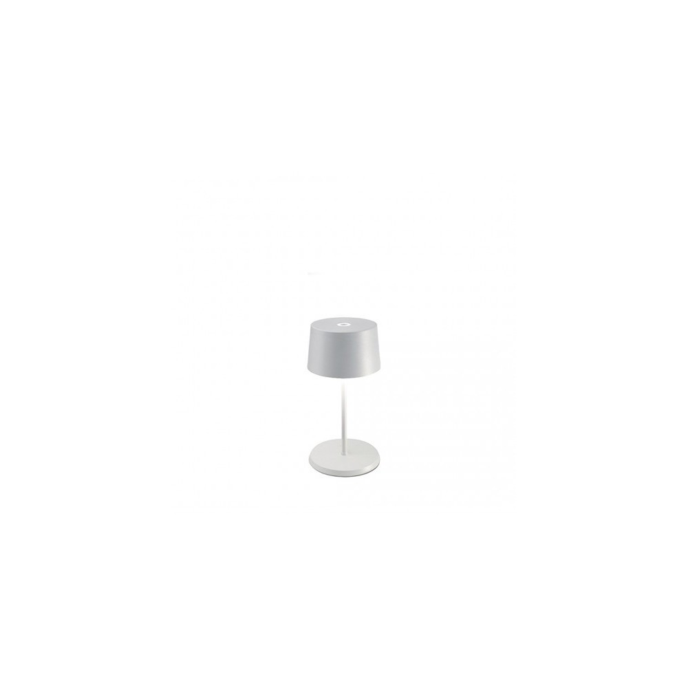 Olivia Mini White rechargeable and dimmable LED table lamp