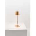 Poldina Pro Polished Gold Rechargeable And Dimmable Led Table Lamp