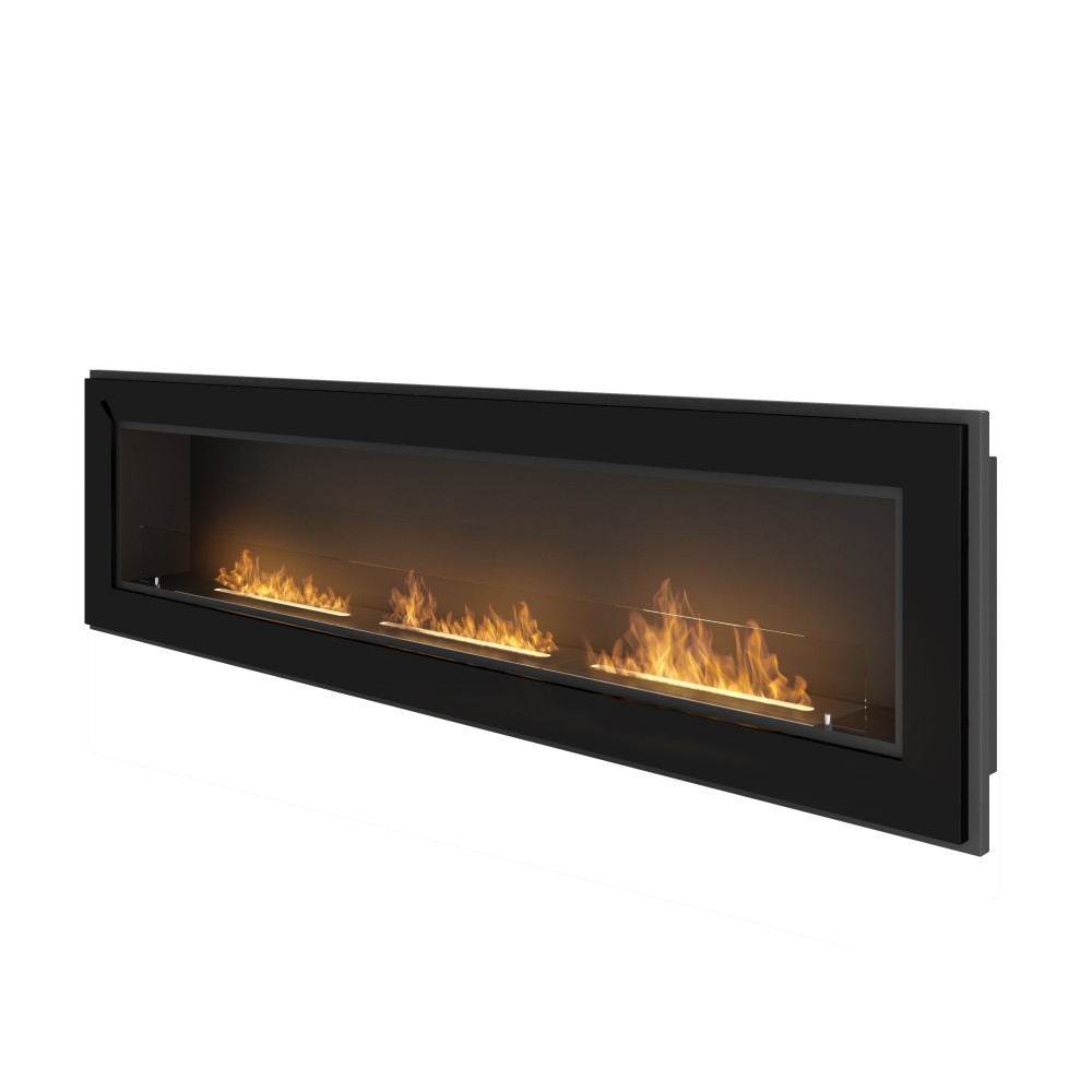 Bioethanol Fireplace built-in Frame 1800 SimpleFire with Glass
