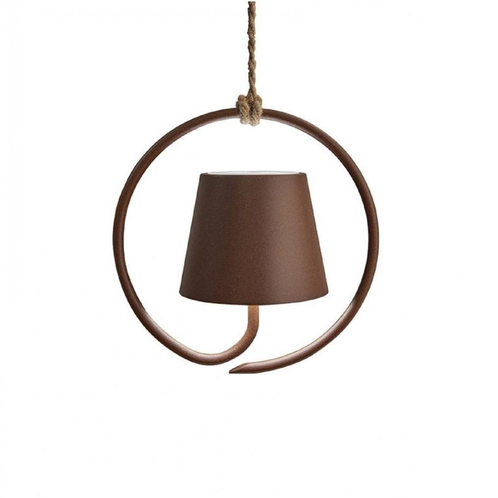 Poldina Corten Rechargeable and Dimmable Led Suspension Lamp