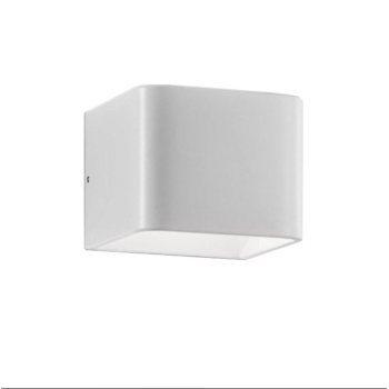 Lampada a led da parete Cubetto bianca IP20 da esterno 5,6W per creare atmosfera. Zafferano Codice LD0050B3