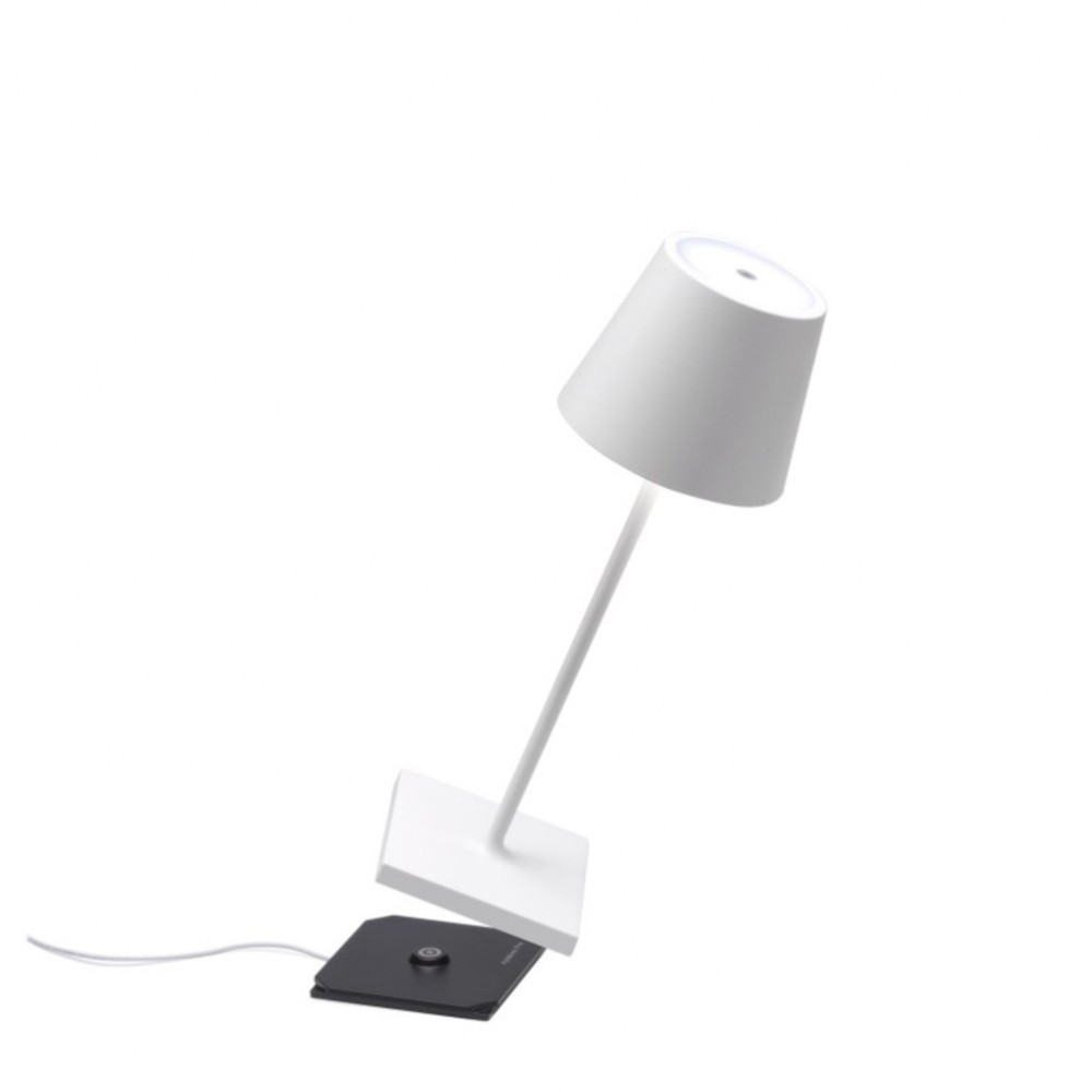 Poldina Pro Mini White Rechargeable and Dimmable Led Table Lamp