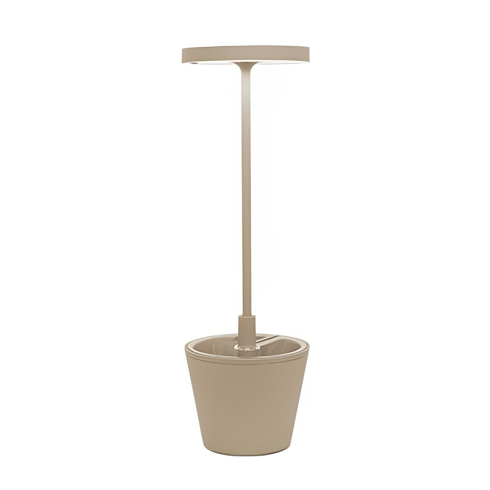 Poldina Reverso sand rechargeable and dimmable LED table lamp