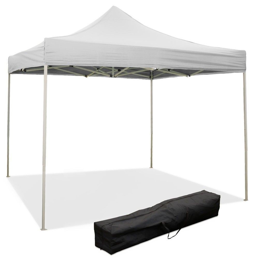 Foldable resealable gazebo 3 X 3 White covered in waterproof PVC