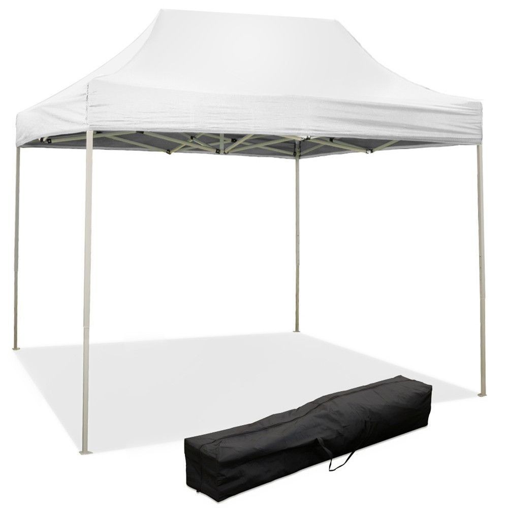 Foldable resealable gazebo 3 X 2 White covered in waterproof PVC