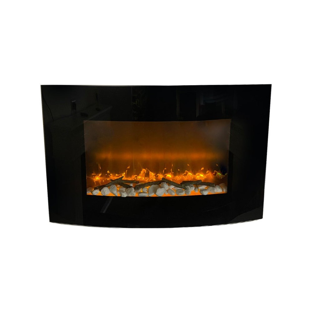wall fireplace SAN DIEGO electric fireplace L88,5 x D13,5 x H56