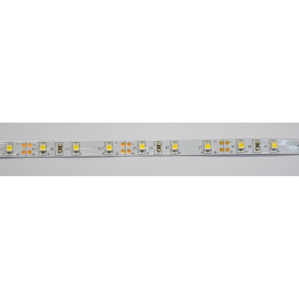 4.8 watt / meter led strip. Ideal as a courtesy light, passing light or for plays of light. Low power.