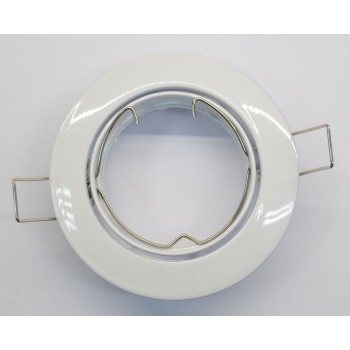 Adjustable recessed metal ring in various colors for spotlights