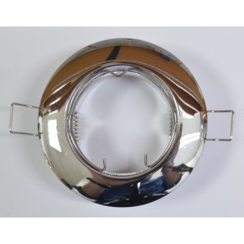 Fixed round recessed metal ring in various colors for spotlights