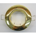 Fixed round recessed metal ring in various colors for spotlights